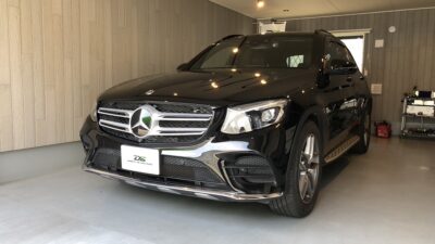 メルセデス・ベンツGLC220ｄ　左フロントドア凹み　デントリペア
