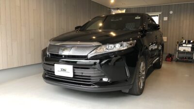 トヨタ・ハリアー　左リアドア凹み　デントリペア