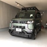 三菱・デリカミニ　ボンネット凹み　デントリペア