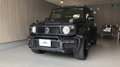 スズキ・ジムニーシエラ　運転席ドア凹み　デントリペア　