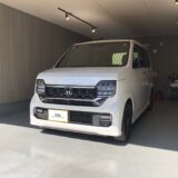 ホンダ・N-WGN　運転席側リアドア凹み　デントリペア