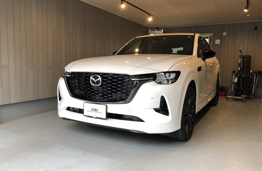 マツダ・CX-60　左側リアドア凹み　デントリペア