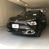 シトロエン・C4　運転席ドア凹み　デントリペア