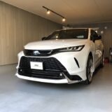 トヨタ・ハリアー　右ルーフサイドパネル凹み　デントリペア