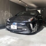 トヨタ・プリウス　左リアドア凹み　デントリペア