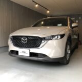 マツダ・CX-8　左側リアドア凹み　デントリペア