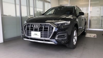 アウディ・Q5　左側リアドア凹み　デントリペア