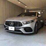 メルセデス・ベンツAMG A45S　右側リアドア凹み　デントリペア