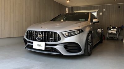 メルセデス・ベンツAMG A45S 右側リアドア凹み デントリペア
