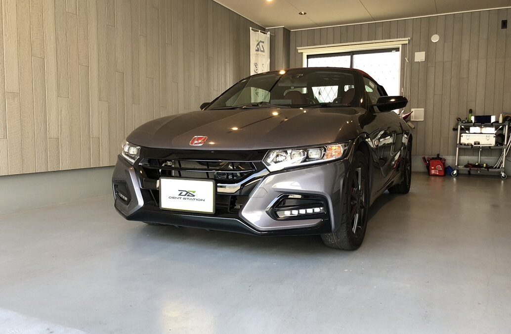 ホンダ・S660　ボンネット凹み　デントリペア