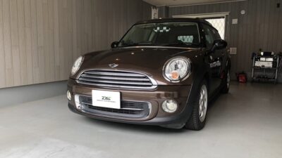 MINIクーパーF55　ボンネット凹み　デントリペア