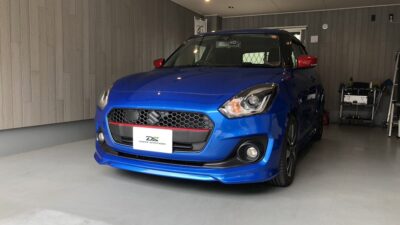 スズキ・スイフト　助手席側ドア凹み　デントリペア