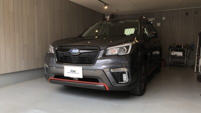 スバル・フォレスター　右側リアドア凹み　デントリペア