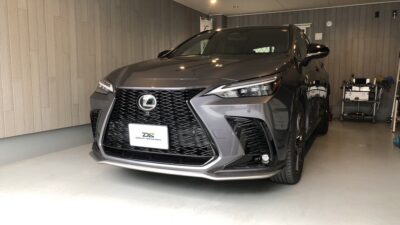 レクサス・NX　ボンネット凹み　デントリペア