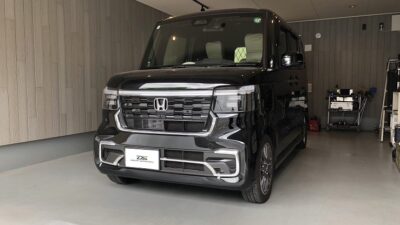 ホンダ・N-BOX　運転席側ドア凹み　デントリペア