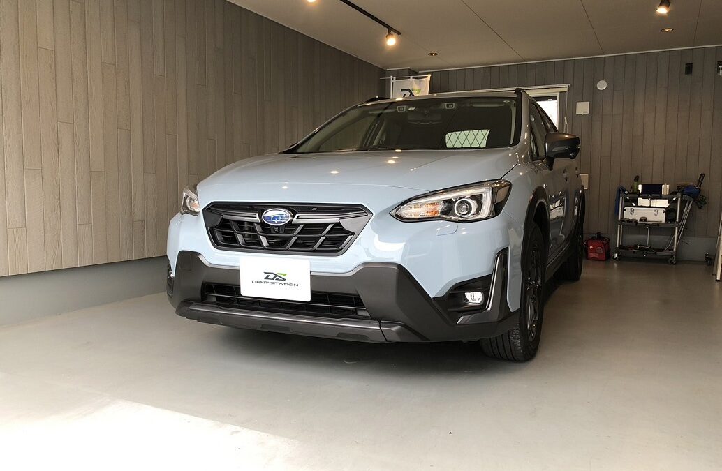 【藤沢市】スバル・XV　ボンネット凹み　デントリペア（再塗装なしで即日完了）