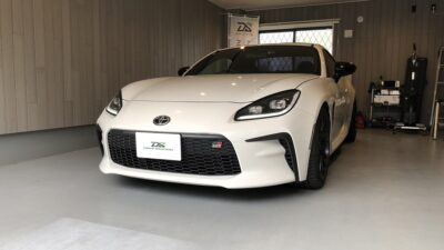 【茅ヶ崎市】トヨタ・GS86　助手席側ドアヘコミ　デントリペア