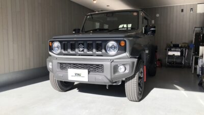 【大和市】スズキ・ジムニーシエラ　ボンネット凹み修理　デントリペア