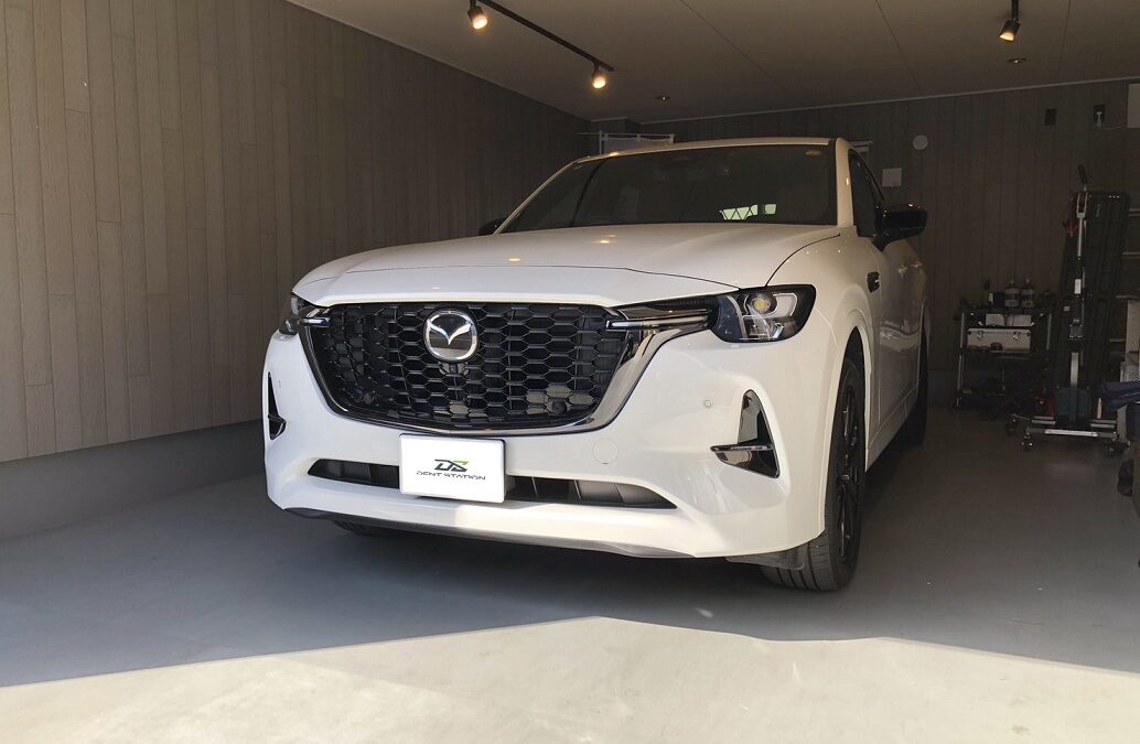 【厚木市】マツダ・CX-60　助手席側ドアの凹み修理　デントリペア