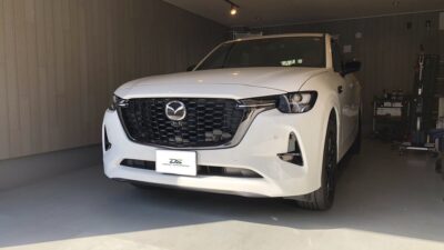 【厚木市】マツダ・CX-60　助手席側ドアの凹み修理　デントリペア