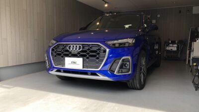 【横浜市】アウディ・Q5　運転席側ドア凹み修理　デントリペア