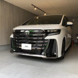 【茅ヶ崎市】トヨタ・ヴェルファイア　助手席側ドア凹み修理　デントリペア