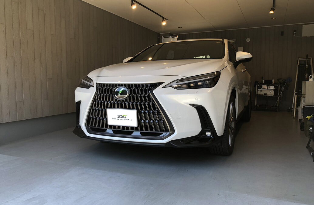 【大和市】レクサス・NX　左フロントドア凹み修理　デントリペア