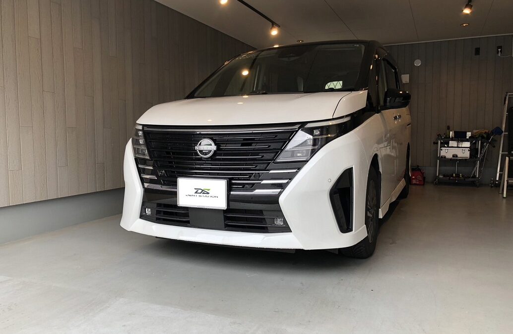 【海老名市】日産・セレナ 左スライドドアの凹み修理