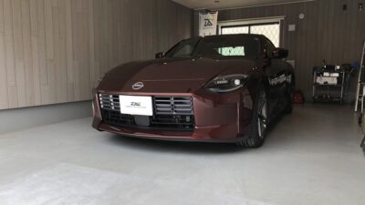 【横浜市】日産・フェアレディZ　左クォーターパネル凹み修理　デントリペア