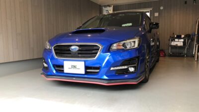 【横浜市】スバル・レヴォーグ 右リアドアの凹み修理　デントリペア