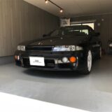 【小田原市】日産・スカイライン(R33)　左クォーターパネル凹み修理　デントリペア